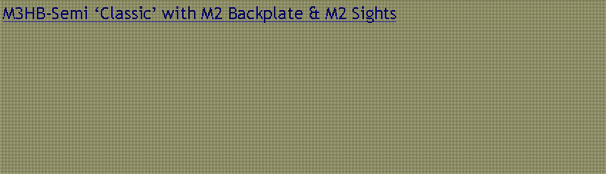 Text Box: M3HB-Semi Classic with M2 Backplate & M2 Sights