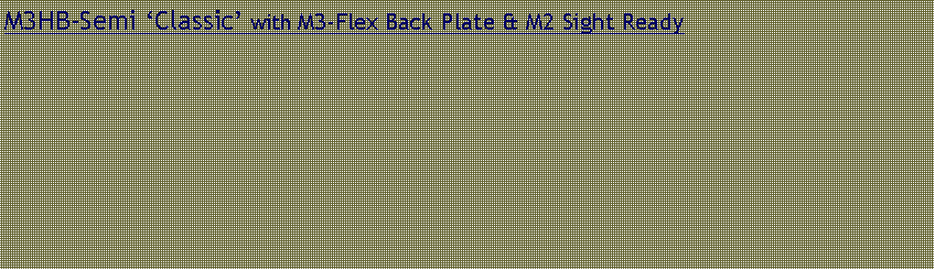 Text Box: M3HB-Semi Classic with M3-Flex Back Plate & M2 Sight Ready