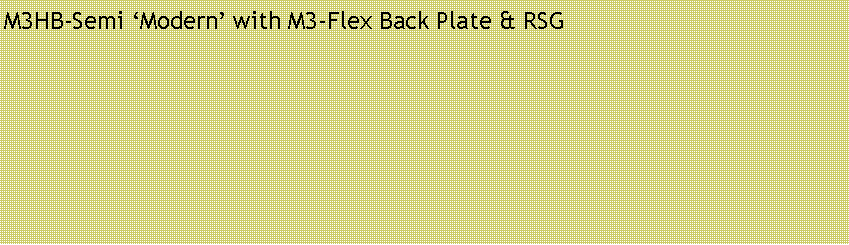 Text Box: M3HB-Semi �Modern� with M3-Flex Back Plate & RSG