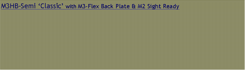 Text Box: M3HB-Semi �Classic� with M3-Flex Back Plate & M2 Sight Ready